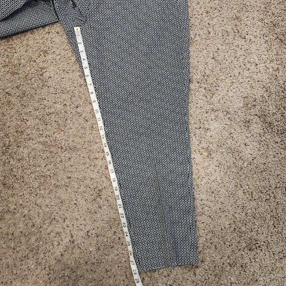 NWT J Jill Patterned Design Black White Cropped Ankle Business Pants Capri 18 - Picture 11 of 12